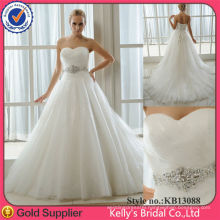 Romantic design fashion style detachable heavy beded belt gown & beaded moroccan wedding dress